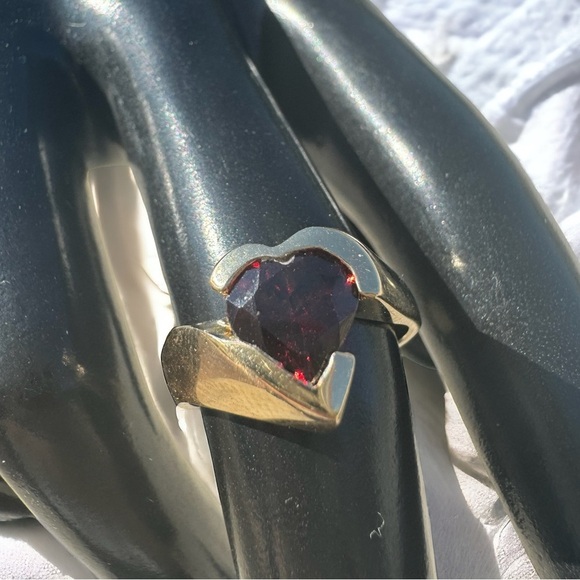 Vintage 14K Gold Rubellite Tourmaline Ring - Picture 2 of 7